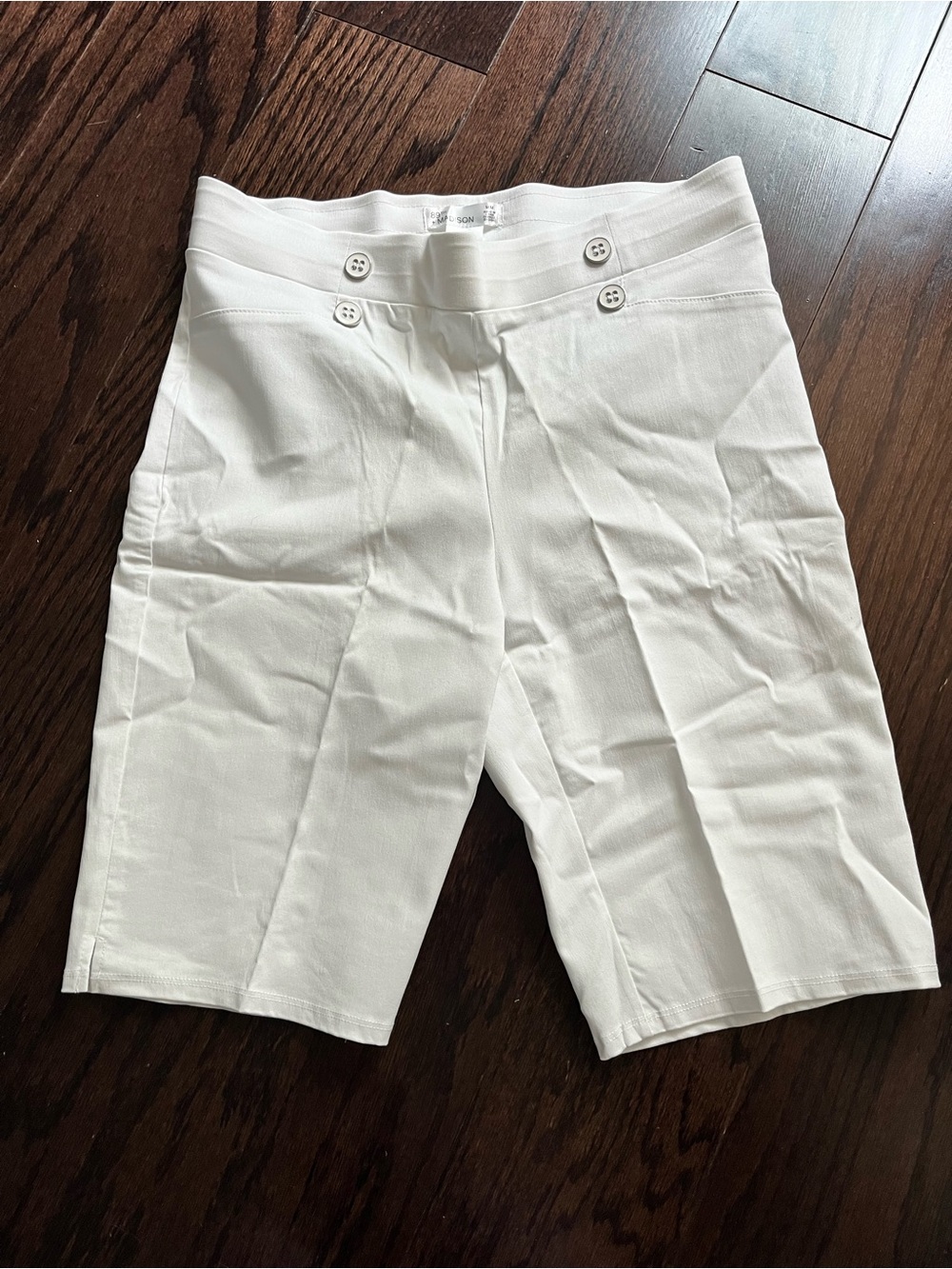 Women’s White Stretch Sailor Shorts Size M